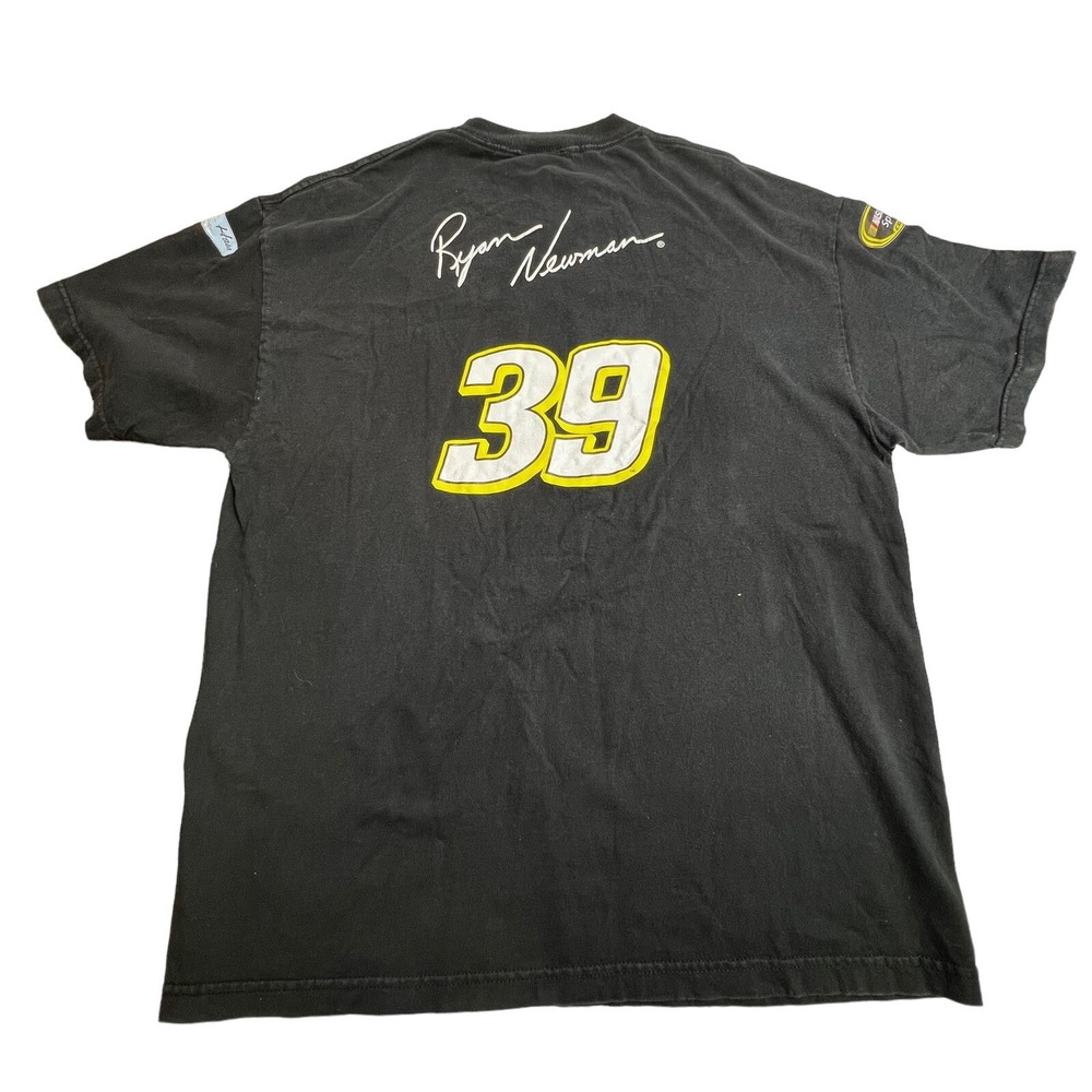 Vintage NASCAR Shirt Ryan Newman US Army Men's XL Black
